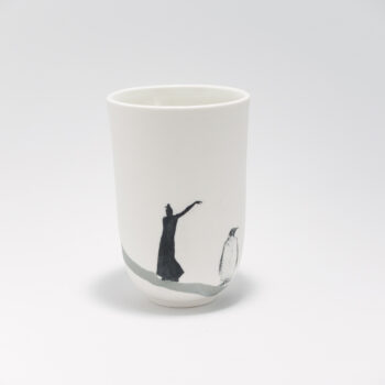 tasse porcelaine pingouin femme