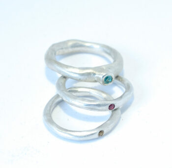 bague argent 925 pierre couleur