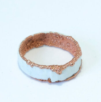 bague porcelaine cuivre textures