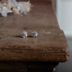 boucles rondes baroques argent