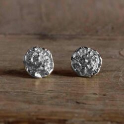 boucles rondes baroques argent